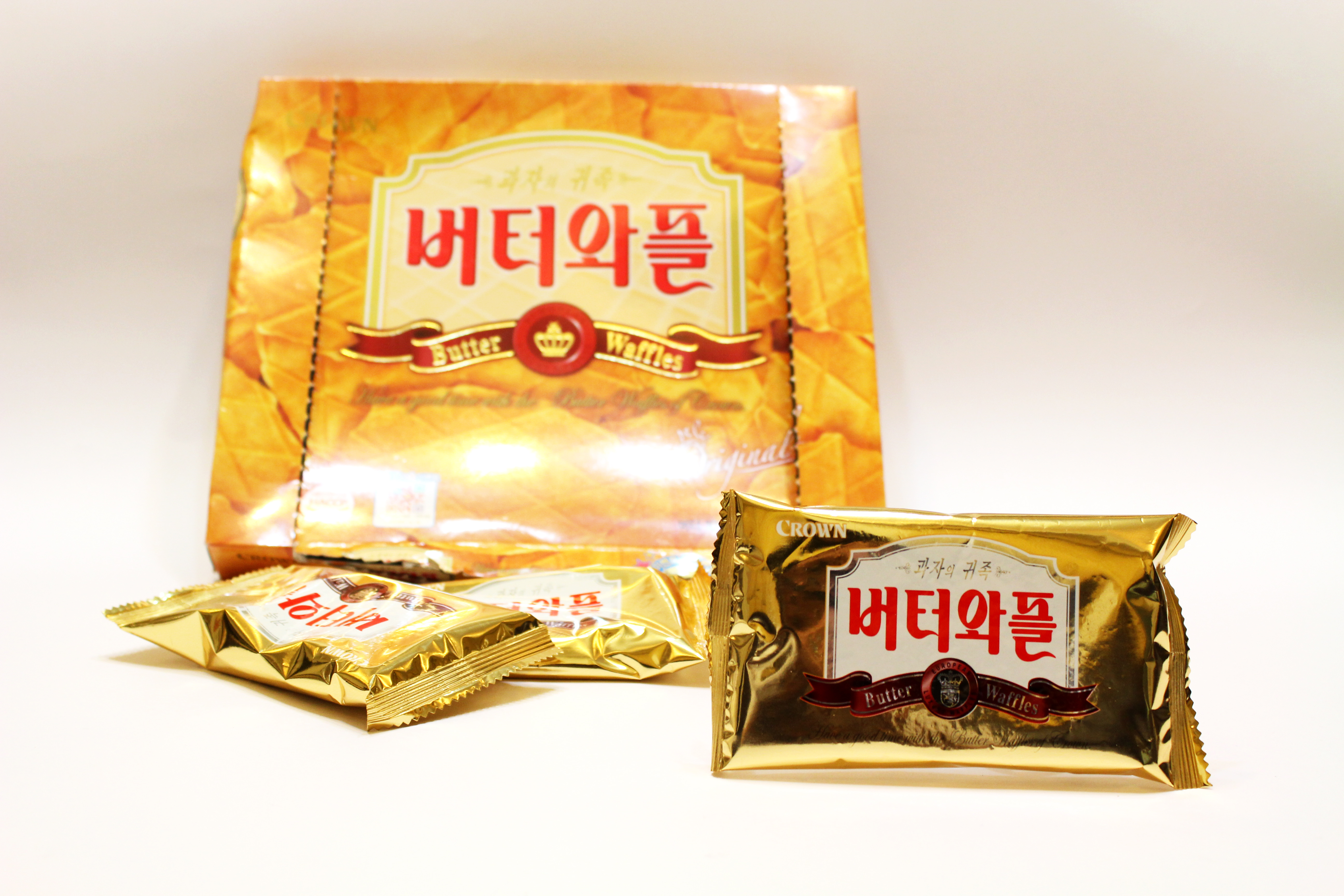 快遞先生開箱🧇韓國CROWN 皇冠奶油鬆餅餅乾